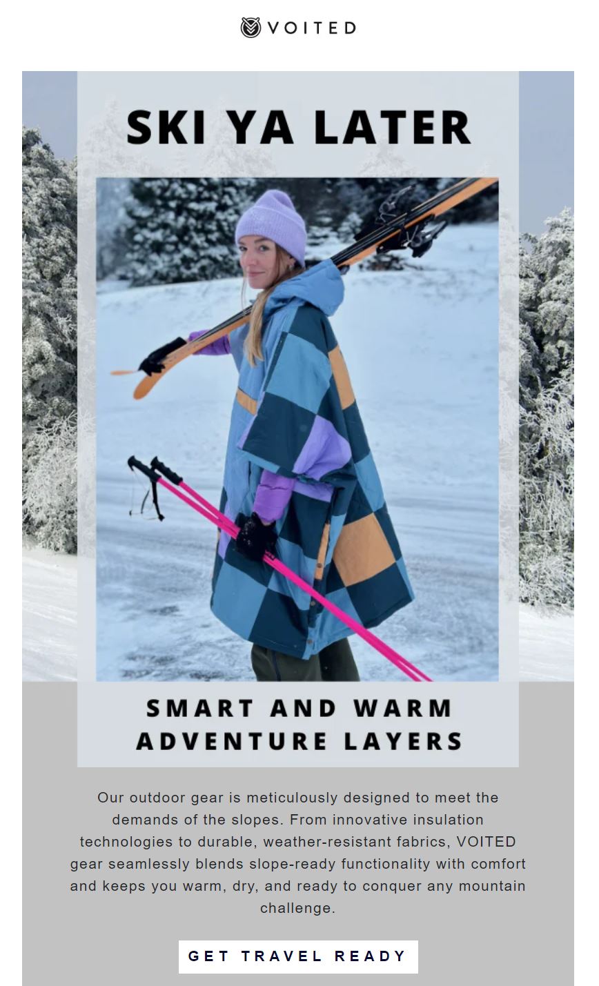 Ski ya later voited newsletter, small business newsletter examples
