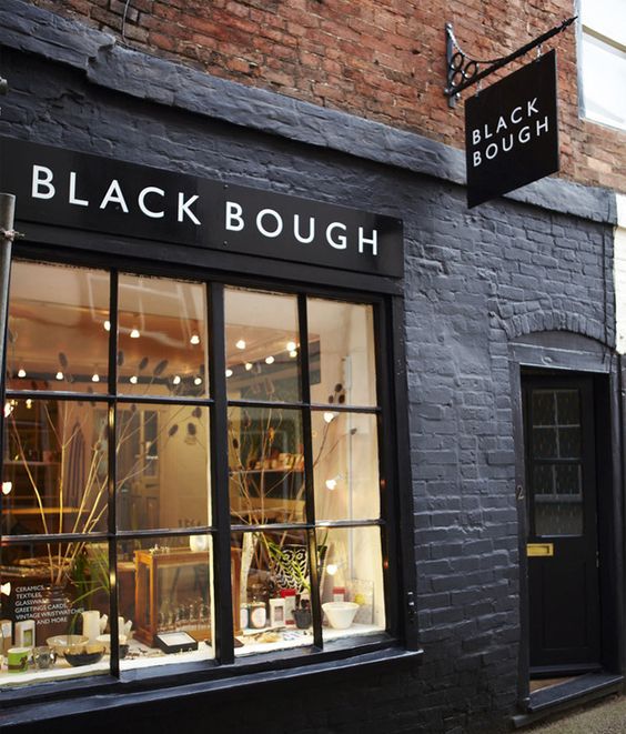 Black Bough Shopfront Signage